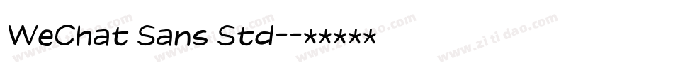 WeChat Sans Std-字体转换